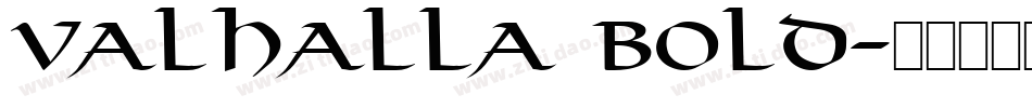 Valhalla Bold字体转换